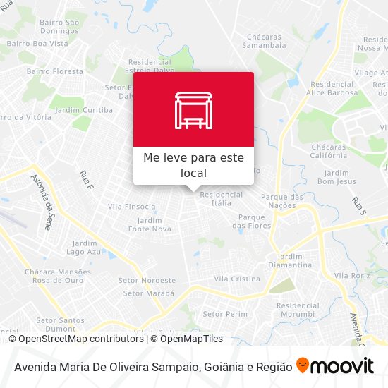 Avenida Maria De Oliveira Sampaio mapa