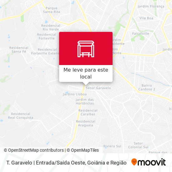 T. Garavelo | Entrada / Saída Oeste mapa