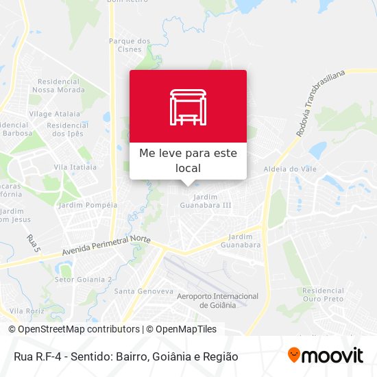 Rua R.F-4 - Sentido: Bairro mapa
