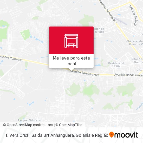 T. Vera Cruz | Saída Brt Anhanguera mapa