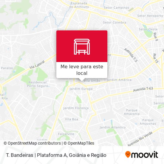 T. Bandeiras | Plataforma A mapa