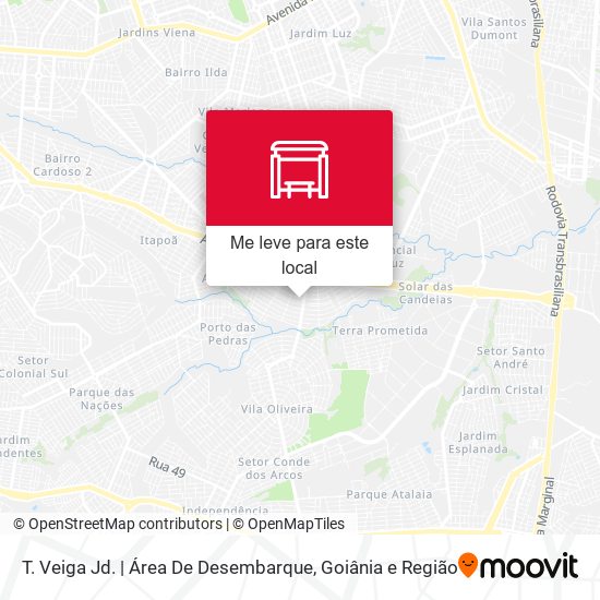 T. Veiga Jd. | Área De Desembarque mapa