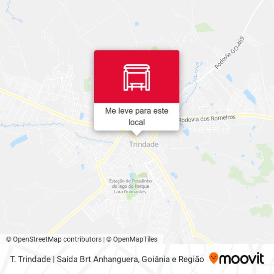 T. Trindade | Saída Brt Anhanguera mapa