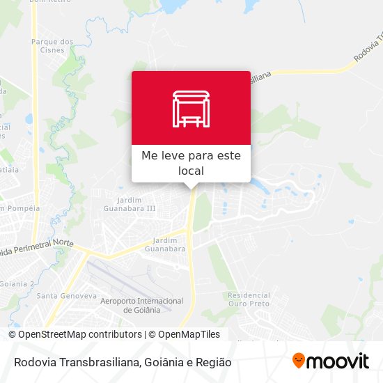 Rodovia Transbrasiliana mapa