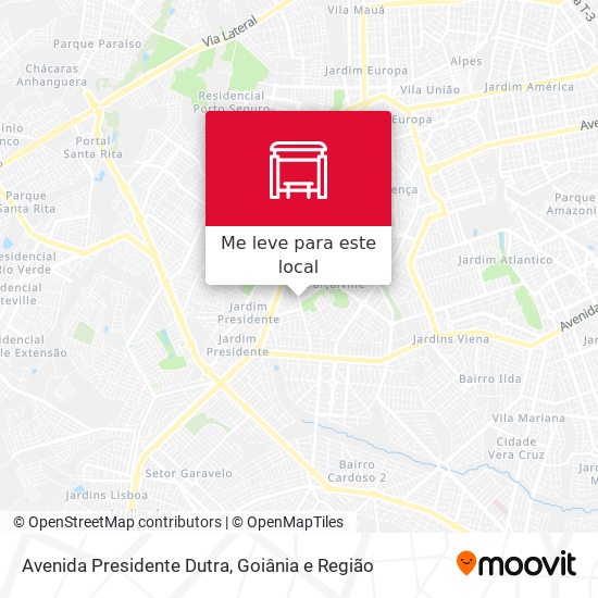 Avenida Presidente Dutra mapa