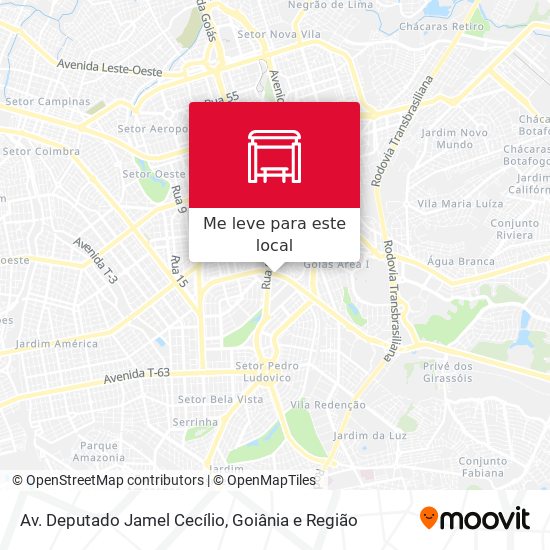Av. Deputado Jamel Cecílio mapa