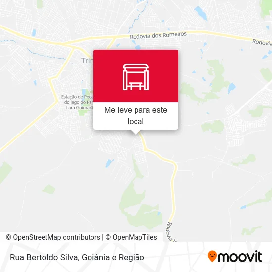 Rua Bertoldo Silva mapa