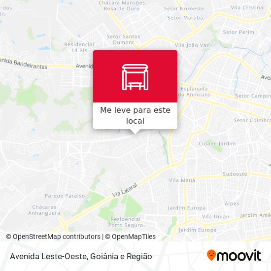 Avenida Leste-Oeste mapa