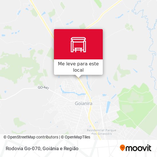 Rodovia Go-070 mapa