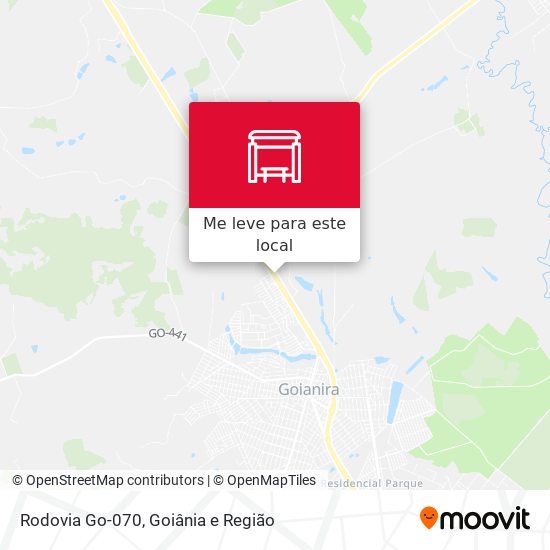 Rodovia Go-070 mapa