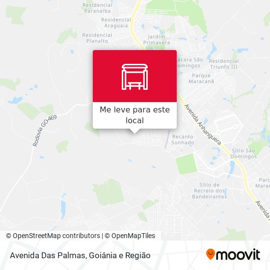 Avenida Das Palmas mapa