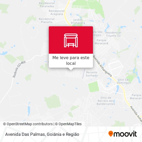 Avenida Das Palmas mapa