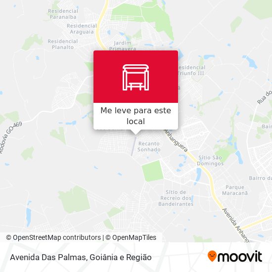 Avenida Das Palmas mapa