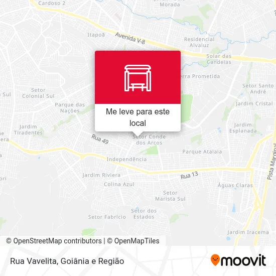 Rua Vavelita mapa