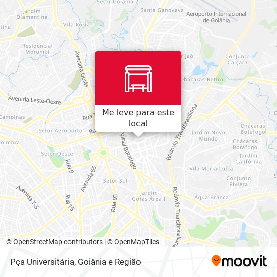 Pça Universitária mapa