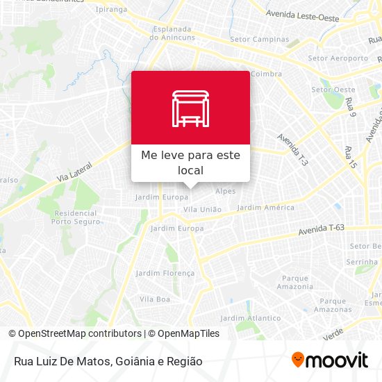 Rua Luiz De Matos mapa