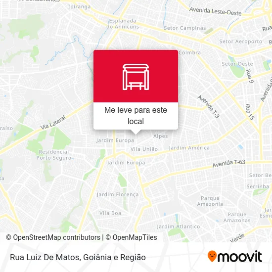 Rua Luiz De Matos mapa