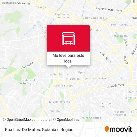 Rua Luiz De Matos mapa