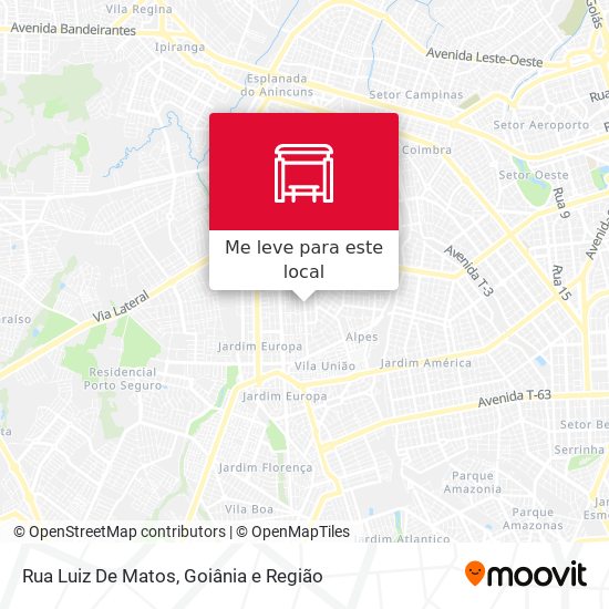 Rua Luiz De Matos mapa