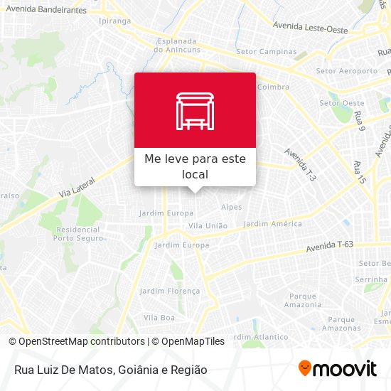 Rua Luiz De Matos mapa