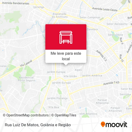 Rua Luiz De Matos mapa