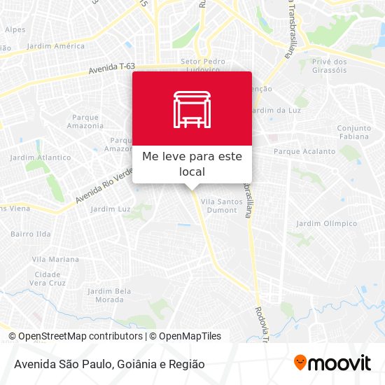 Avenida São Paulo mapa
