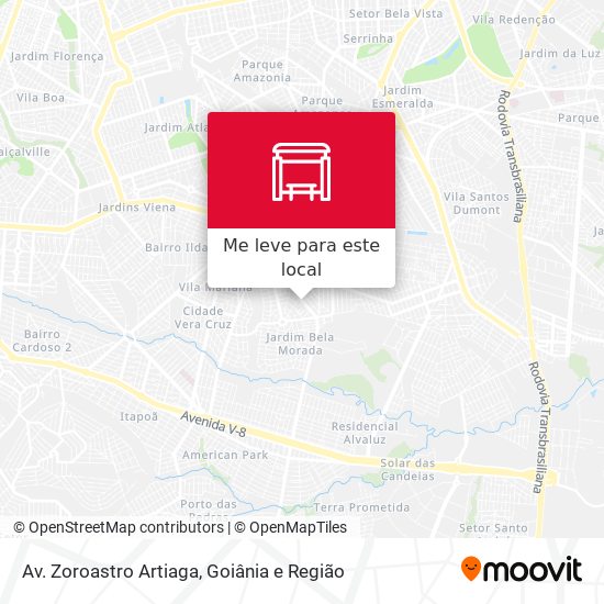 Av. Zoroastro Artiaga mapa