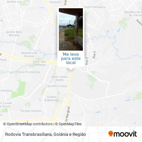 Rodovia Transbrasiliana mapa