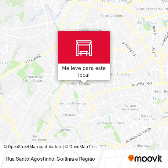 Rua Santo Agostinho mapa