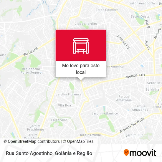 Rua Santo Agostinho mapa