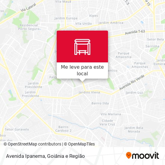 Avenida Ipanema mapa