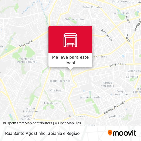 Rua Santo Agostinho mapa