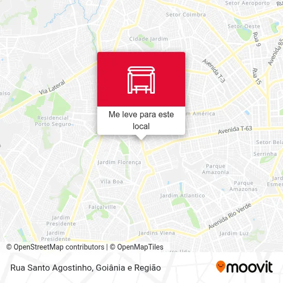 Rua Santo Agostinho mapa