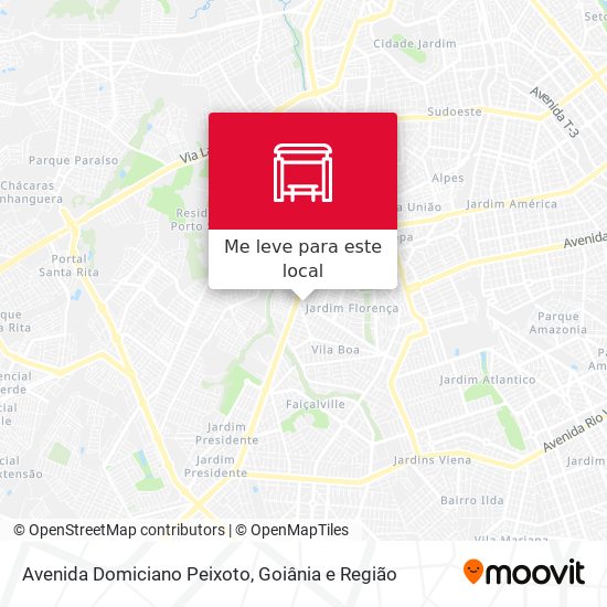 Avenida Domiciano Peixoto mapa