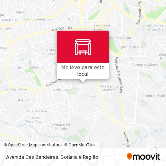 Avenida Das Bandeiras mapa