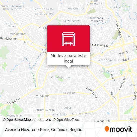 Avenida Nazareno Roriz mapa
