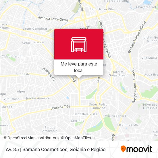 Av. 85 | Samana Cosméticos mapa