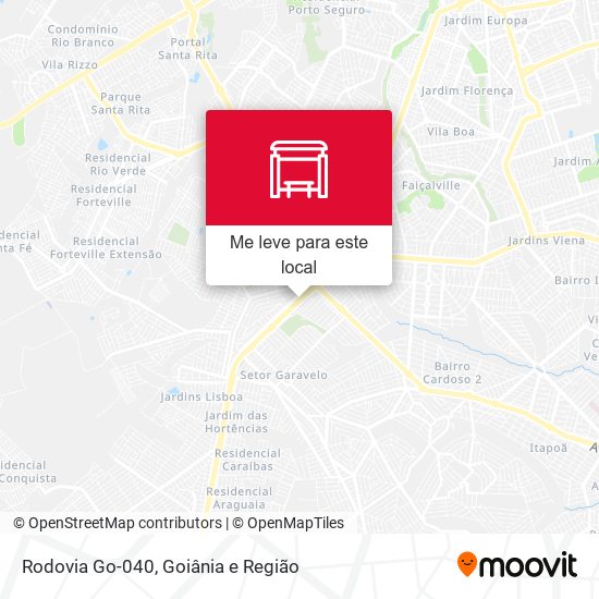 Rodovia Go-040 mapa