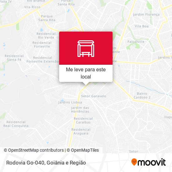 Rodovia Go-040 mapa