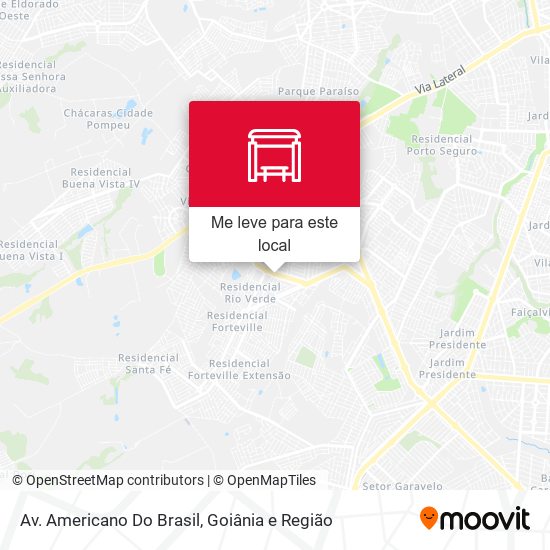 Av. Americano Do Brasil mapa