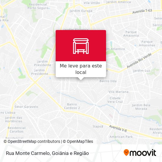 Rua Monte Carmelo mapa