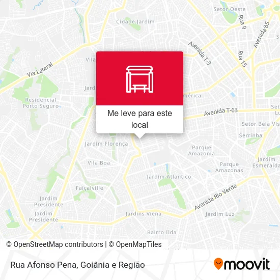 Rua Afonso Pena mapa