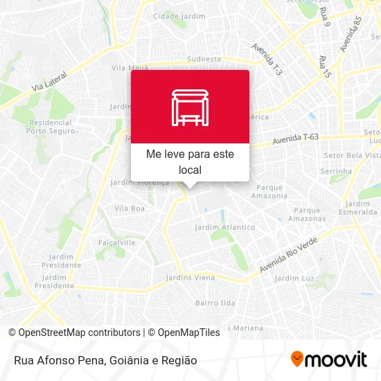 Rua Afonso Pena mapa