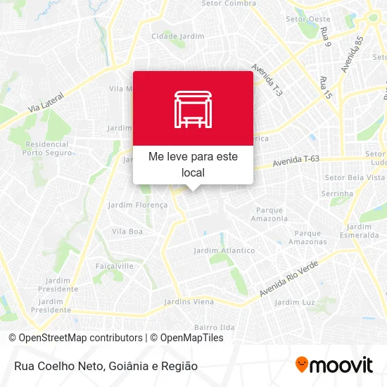 Rua Coelho Neto mapa