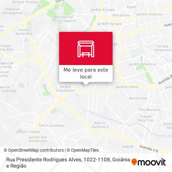 Rua Presidente Rodrigues Alves, 1022-1108 mapa