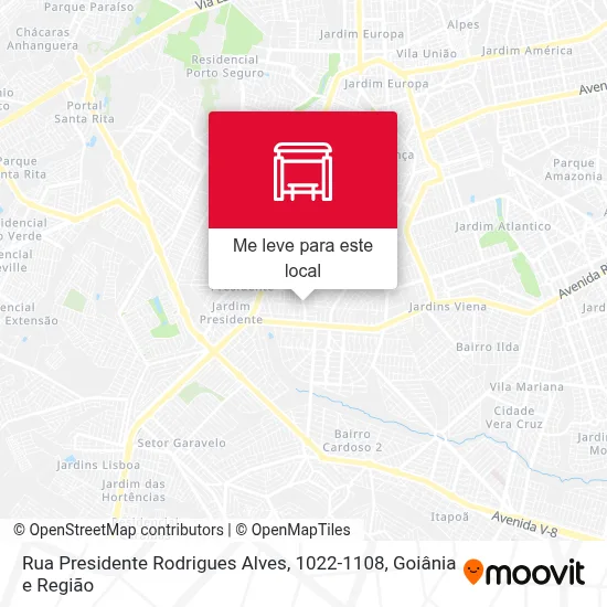 Rua Presidente Rodrigues Alves, 1022-1108 mapa