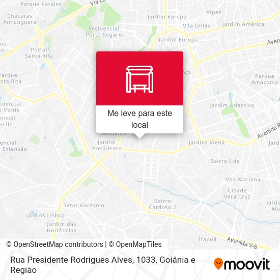 Rua Presidente Rodrigues Alves, 1033 mapa