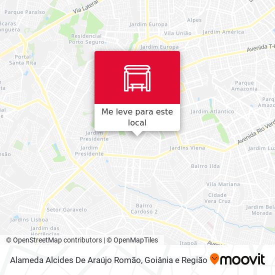 Alameda Alcides De Araújo Romão mapa