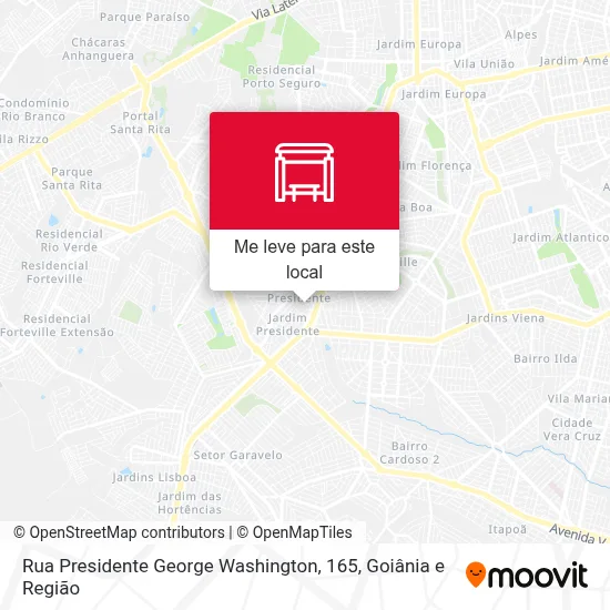 Rua Presidente George Washington, 165 mapa