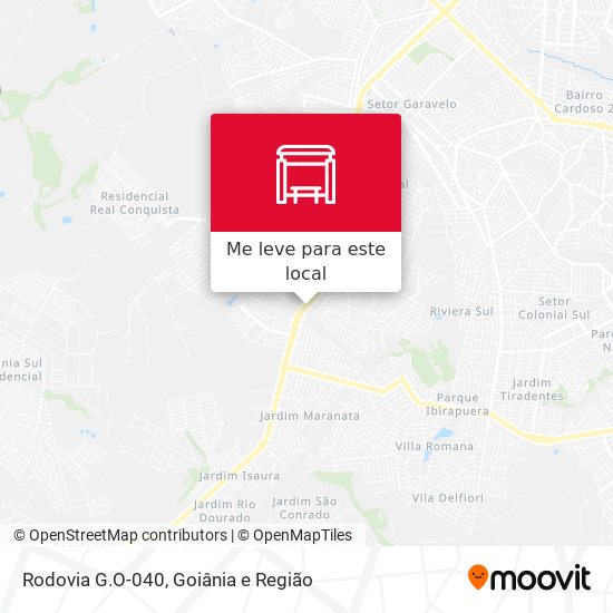 Rodovia G.O-040 mapa